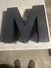 Sign Letter M Outdoor Signage Light Up Metal Commercial White Marquee