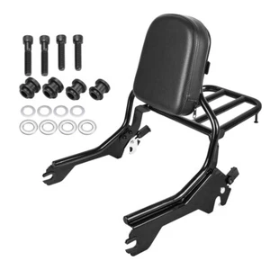 Backrest Sissy Bar with Luggage Rack for 2018-2024 Harley Fat Boy FLFB Breakout - Foto 1 di 7