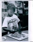 1991 Danielle Stokes Solves Puzzle At Miami Dade Library Children Photo 8X10