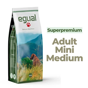 SUPER PREMIUM EGUAL ADULT MINI MEDIUM PER CANI DI PICCOLA E MEDIA TAGLIA 15Kg - Foto 1 di 2