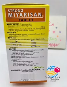 Strong Miyarisan Clostridium butyricum 1000 Tablets Ship From Japan Authentc - Picture 1 of 8