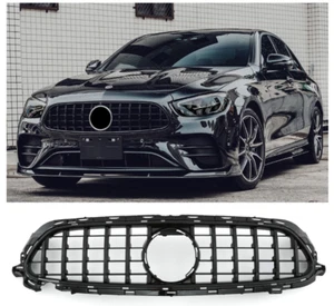 Grille Sport grill Mercedes W213 C238 E-CLASS FACELIFT PANAMERICANA + AMG EMBLEM - Afbeelding 1 van 1