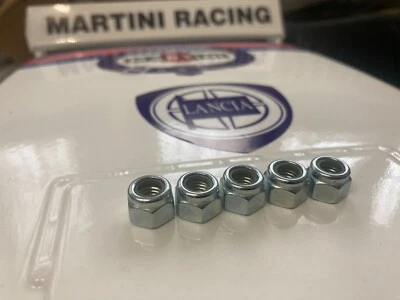 5 Dadi M7 spessore 8mm  autobloccanti zincati  modelli 1/5 "Vintage BERGONZONI" - Immagine 1 di 4