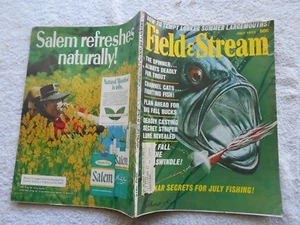 FIELD & STREAM Magazine-JULY,1972-HOW TO TEMPT LUNKER SUMMER LARGEMOUTHS! - Picture 1 of 3
