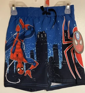 Marvel Spider-Man Swim Trunk Mesh Netted Lined Boys Size XS(4/5) - Picture 1 of 4