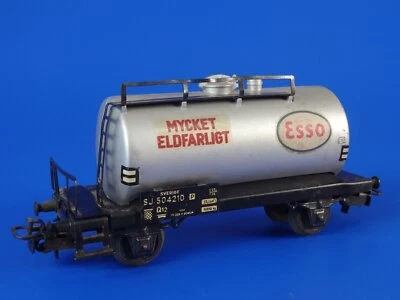 MARKLIN H0 - 4524 - SJ Swedish ESSO Car MYCKET ELDFARLIGT - Version 2: 1961-64 - Image 1 of 3