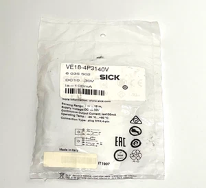 SICK VE18-4P3140V Sensor , 6035502 , Made in Italy - Picture 1 of 2