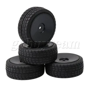 6.5cm OD 12mm Hub RC 1:10 On-Road Racing Car Wheel Rubber Tire Set of 4 - Picture 1 of 8