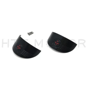 Skull Rear Turn Signal Visors For Harley 86-90 FLST/94-17 FLHR/86-09 FLHT Black - Picture 1 of 8