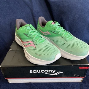 Saucony Ride 16 Womens Shoes Size 10, Color: Sprig/Peony New B 1 B $ - Picture 1 of 5