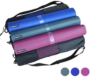 Yoga Mat 173×61×0.6cm – Non-Slip 6mm Thick Exercise Mat with Carry Bag – Fitness - Picture 1 of 13