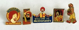 Vintage McDonalds Anstecknadeln Ronald McDonald 5er Set - Bild 1 von 7