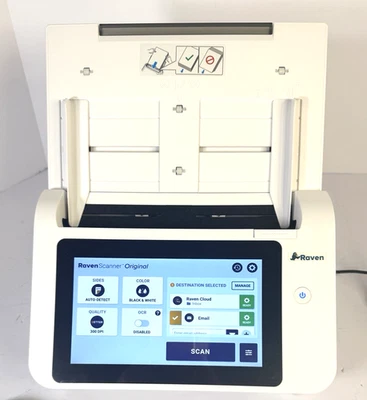Raven Duplex Document Scanner 8" Touchscreen, WiFi, Ethernet, 600 x 600 DPI - Image 1 of 4