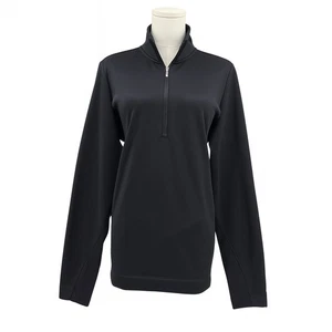Gorp Nike Golf 1/4 Zip Pullover Mens XL Black Therma-FIT Fleece Lined Layer - Picture 1 of 13