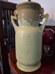 Roseville Carnelian Art Pottery Vase Zanesville Ohio 9.25" Vase - Picture 1 of 9