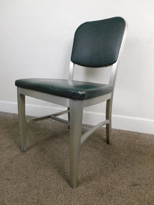 Retro '70s Goodform EMECO Era Philco CORP Brushed Aluminum Chair Art Metal Const - Image 1 of 4