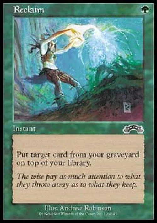 Reclaim - Light Play MTG Exodus - Image 1 of 1