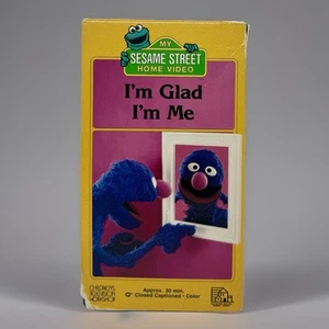 1986 My Sesame Street Home Video I'm Glad I'm Me VHS Tape CTW Show - Foto 1 di 5