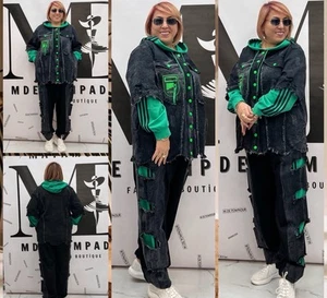 M’De Pompadour 2-tlg Anzug Gr. 20/3 Made In Turkey | Hoodie & Hose Set - Bild 1 von 3