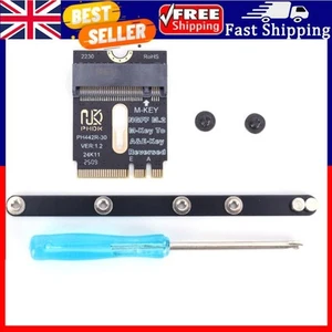 NGFF A+E-Key Male To NVME M-key Female Extension PCI-E 4.0 Adapter with Bracket - Picture 1 of 8