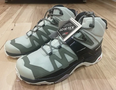 Botas de senderismo Salomon X Ultra 4 Mid GTX Gore Tex verdes para mujer 9,5 (hombres 8) Foto 1 de 4