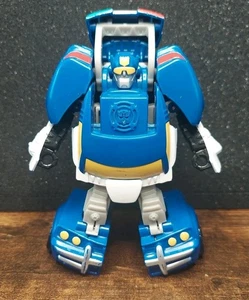 Playskool Heroes TRANSFORMERS Rescue Bots CHASE The Police Bot Cop Car Hasbro - Picture 1 of 8