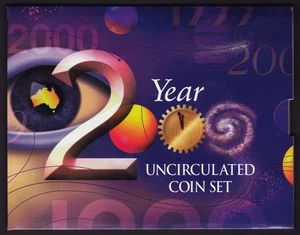 RAM 2000 Millennium Mint Set 5 Coins Damaged Folder & $2 Coin Removed - Picture 1 of 3