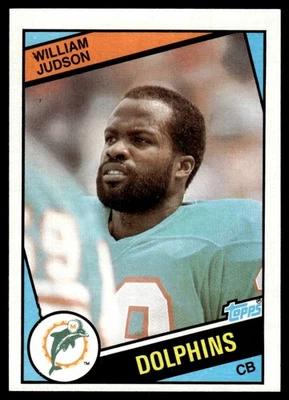 1984 Topps William Judson Rookie D* Miami Dolphins #122 - Image 1 of 2