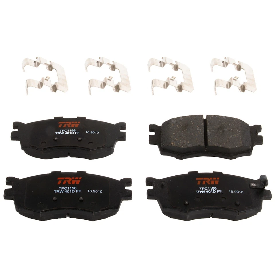 Juego de pastillas de freno delanteras TXC1156 TRW de 2 ruedas para Hyundai Accent Kia Rio5 Rio Foto 1 de 1