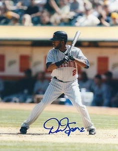 Signed 8x10 DENARD SPAN Minnesota Twins Autographed Photo - COA - Picture 1 of 1