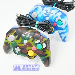 HORI Pad Cube Gamecube Controller Camouflage Green, Blue Set Tested - Picture 1 of 13