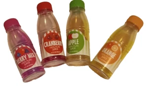 4 Stück Spielzeug Saftflaschen (Beerenmischung, Cranberry, Apfel und Orange) - Bild 1 von 2