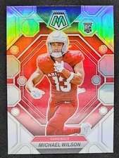 2023 Mosaic Michael Wilson #350 Silver Prizm Rookie Card Arizona Cardinals RC