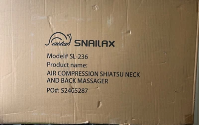 Almohadilla para silla de masaje de cuerpo completo Snailax Shiatsu cuello respaldo con compresión térmica - SL236 Foto 1 de 2