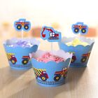 New Construction Theme Cupcake Picks And Wrappers  (12)