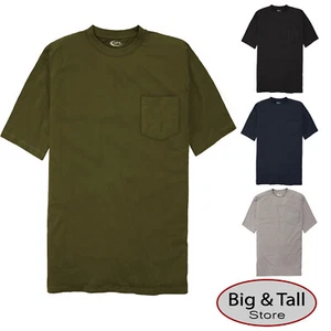 NewportXL Big & Tall Men's Cotton Pocket T-Shirt 3XL-6XL 2XLT-4XLT Short Sleeve - Picture 1 of 12