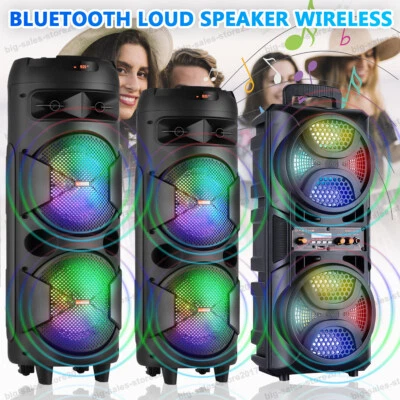 Altavoz Bluetooth de fiesta grande 6000 W sonido estéreo de graves pesados interior exterior con micrófono Foto 1 de 4