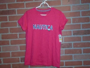NAUTICA TEEN GIRLS MEDIUM PINK TSHIRT NEW WITH TAGS MSRP $29.50 - Picture 1 of 4