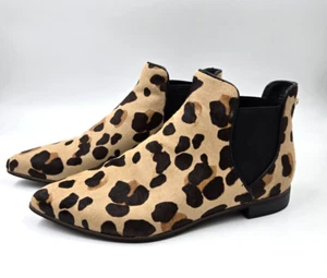 Botines Cole Haan Leopardo Estampado Animal Pelo de becerro Punta Punta Talla 6.5 B - Imagen 1 de 10
