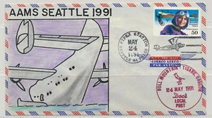 USA Doc's Local Post Cinderella Stamps Oregon 1991 Satirical Aviation FDC - Picture 1 of 2