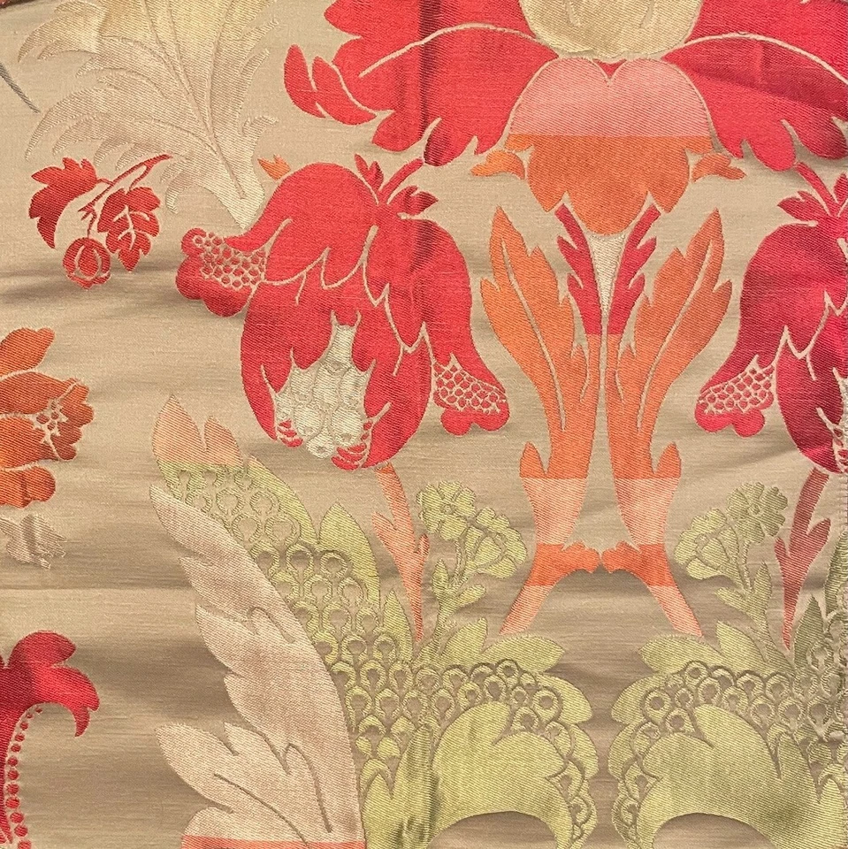 CLARENCE HOUSE Verlaine french blue silk linen France  new remnant - Image 1 of 1