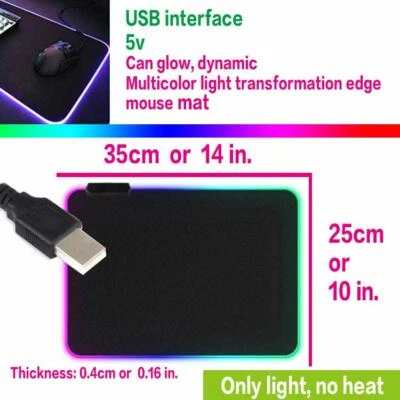 Oversized Mouse Pads Gaming Office Home Student Desk Warm Hand Table Mats Lot - Image 1 of 2