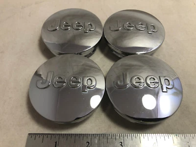 CUATRO tapacubos centrales de rueda cromados Jeep Cherokee Wrangler 2011-14 OE 1LB77TRMAC Foto 1 de 4