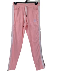 Adidas 3 Stripes Pants Track Pink Youth Size 2XL Sweat Trackies Casual - Picture 1 of 5