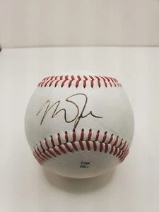 Mike Trout  & Albert Pujols signed  baseball Beckett Certified (3rd sig unknown) - Picture 1 of 5