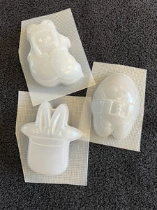 Plastic Bath Bomb Mold Lot of 3 Various Humpty Dumpty Easter Magic - Picture 1 of 7