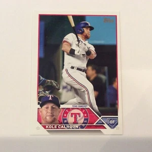 2023 Topps Serie 2 #512 Kole Calhoun Texas Rangers - Foto 1 di 2