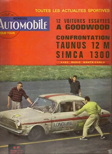 L'AUTOMOBILE 212 1963 FORD TAUNUS 12M SIMCA 1300 CHRYSLER A TURBINE GP MEXIQUE - Imagen 1 de 2