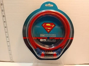 Lucchetto Bici Cavo Superman Nuovo - Foto 1 di 4