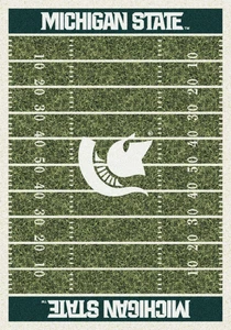 8x11 Milliken Michigan State Spartans NCAA Field Area Rug - Approx 7'8"x10'9" - Picture 1 of 1